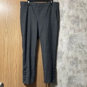 Talbots Women’s Size 16 Chatham Ankle Charcoal Dress Pants